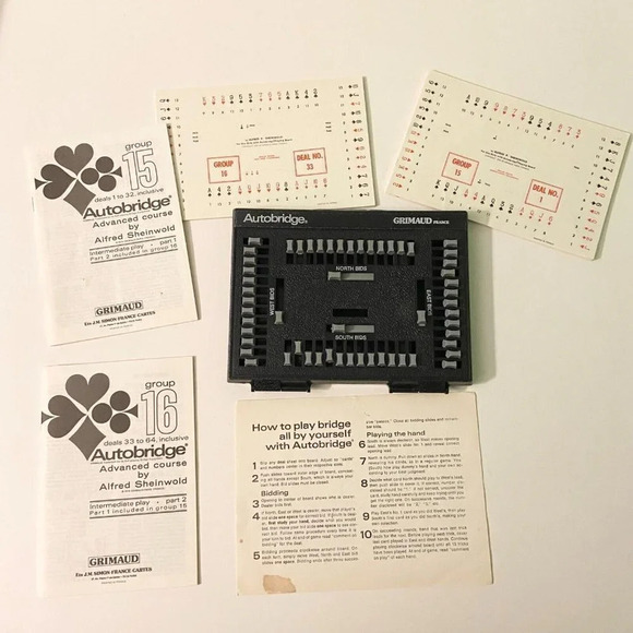 Vintage 1979 Autobridge Game  Grimaud For Intermediate to Advanced Players - Picture 6 of 15
